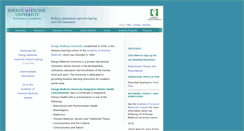 Desktop Screenshot of energymedicineuniversity.org